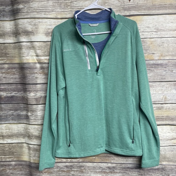Zero Restriction Jacket Men's Medium Teal Tour Series Pullover Performance 1/4 - Picture 1 of 8